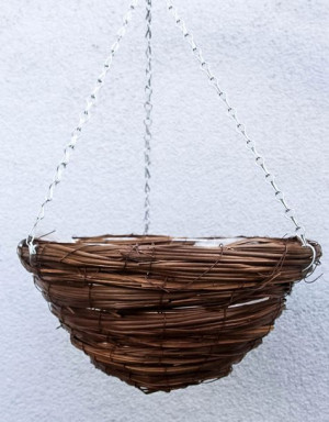Donica wisząca Gardenic brązowa okrągła