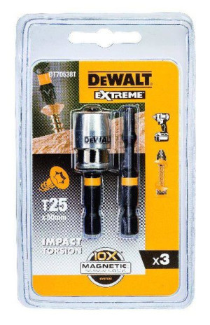 Dewalt Końcówka Udar. T25x50 /2szt. +uchwyt Magnetyczny Extreme Impact