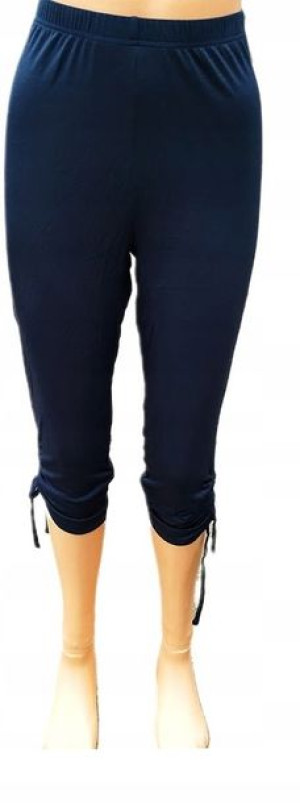Legginsy z marszczeniami granatowe duże (48) 4XL