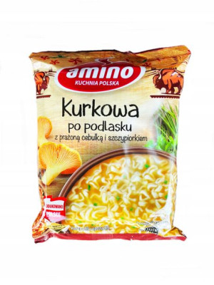 Amino Zupa błyskawiczna kurkowa z prażoną cebulką i szczypiorkiem 61 g