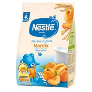 Nestle Kaszka Mleczno-ryżowa Morela Po 4 Miesiącu 230 G