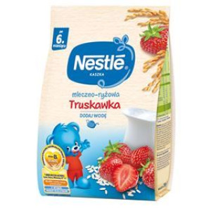 Nestle Kaszka Mleczno-ryżowa Truskawka Po 6 Miesiącu 230 G