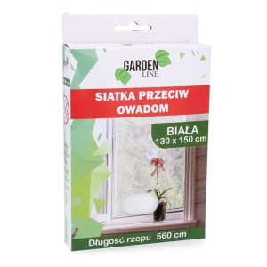 Garden Line Moskitiera Na Okno Na Rzep Biała 130x150cm