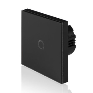 Włącznik pojedynczy szklany dotykowy TOUCH SWITCH czarny