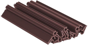 Klips do taśmy ogrodzeniowej Premium line brązowy 19cm 10 szt