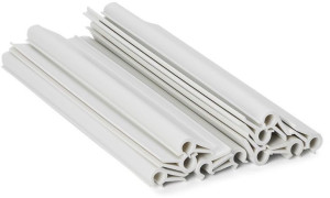 Klips do taśmy ogrodzeniowej Premium line biały 19cm 10 szt