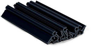 Klips do taśmy ogrodzeniowej Premium line czarny 19cm 10 szt