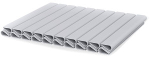 Klips do taśmy ogrodzeniowej Basic line szary 19cm 20szt
