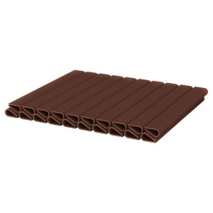 Klips do taśmy ogrodzeniowej Basic line brązowy 19cm 20szt
