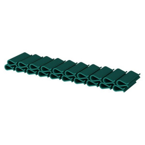 Klips do taśmy ogrodzeniowej Basic line zielony 4,75cm 20szt