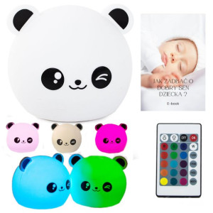 Oryginalna Miękka Lampka Nocna + Ebook Gratis Ledy Rgb Pilot