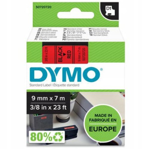 Taśma DYMO D1 40917 9mm czerwony/czarny oryginalna