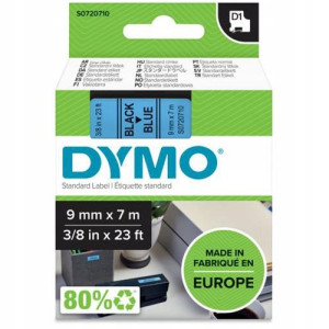 Taśma DYMO D1 40916 9mm niebieski/czarny oryginał