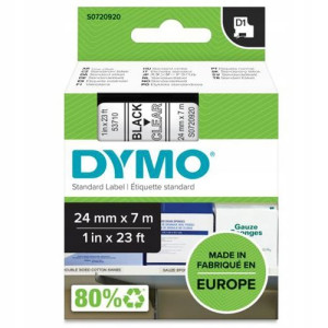 Taśma DYMO D1 53710 24mm clear/czarny oryginalna