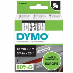 Taśma DYMO D1 45803 19mm biały/czarny oryginalna