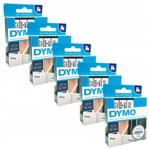 Taśma 45013S DYMO D1 12mm biała oryginalna zestaw
