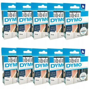 Taśma 45013S DYMO D1 12mm biała oryginalna zestaw