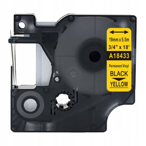 Taśma winylowa do DYMO RHINO 19mm 5,5m żółta 18433