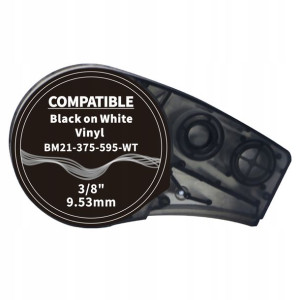 Taśma do Brady M21-375-595-WT 9,53mm 6,40m Biały