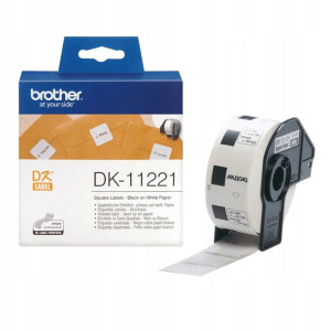 Etykiety Brother QL 23x23mm DK-11221 oryginalne