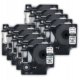 10x Taśma do Dymo D1 45013 LM 210D 12mm 7m