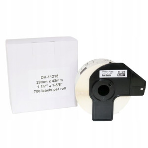 Etykiety do Brother QL 29x42mm DK-11215 uchwyt