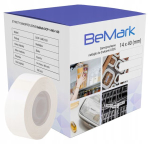 BeMark naklejki termiczne do D30S 14x40mm 160szt