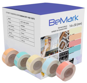 BeMark naklejki termiczne kolor D30S 12x30mm x800