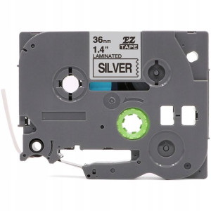 Taśma Do Brother Tz-961 36mm 8m Srebrna Tze-961