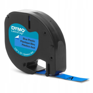 Taśma DYMO LetraTag plastik niebieska S0721650