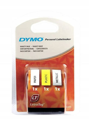 Taśma DYMO LetraTag 12mm x 4m 3 pak S0721790