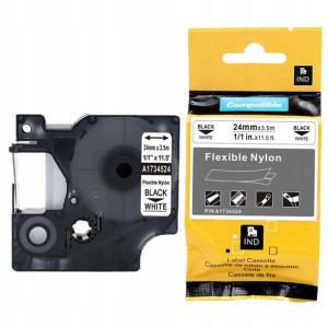 Taśma nylonowa do DYMO RHINO 24mm biała 1734524