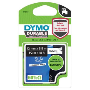 Taśma trwała DYMO D1 Durable 1978364 12mm biała