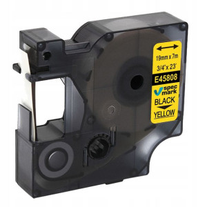 Taśma do DYMO D1 45808 19mm Żółta