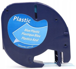 Taśma do DYMO LetraTag 12mmx4m Niebieska S0721600