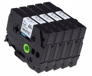 Taśma 12mm do Brother TZe231 PTD400 zestaw 5 sztuk