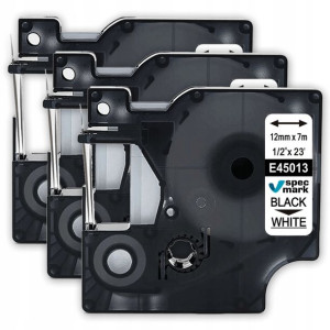 3x Taśma do DYMO LP350 360D 450D D1 45013 12mm 7m