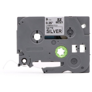 Taśma do Brother P-touch 9mm 8m srebrna TZE-M921