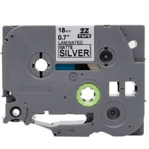 Taśma Do Brother Tz-m941 18mm 8m Srebrna Tze-m941