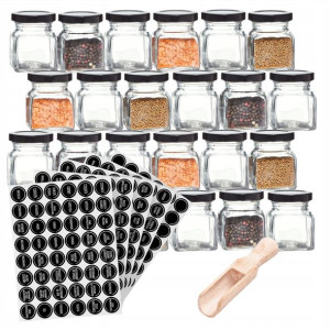 24 x Słoik na przyprawy 120ml + 240 naklejek