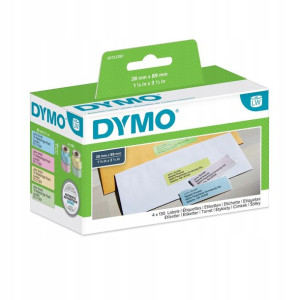 Etykiety DYMO LW 99011 S0722380 kolorowe 4 rolki