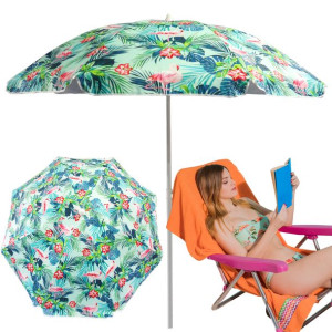 Parasol Plażowy Składany Łamany Wbijany 160cm