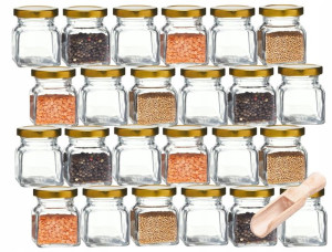 Szklany słoik słoiczek na przyprawy 120 ml 24 szt.