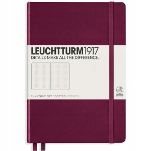 Notes Leuchtturm1917 medium Bordowy A5 w Kropki