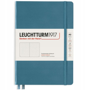 Notes Leuchtturm1917 medium Stone Blue A5 w Kropki