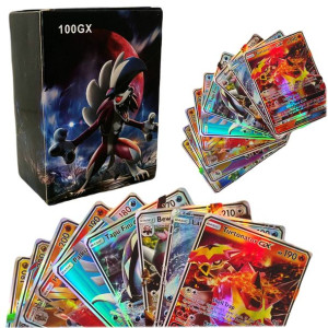 Kolekcjonerskie Karty Pokemon GX 100szt.