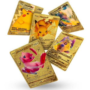 POKEMON Karty Karty kolekcjonerskie Złote 55 kart