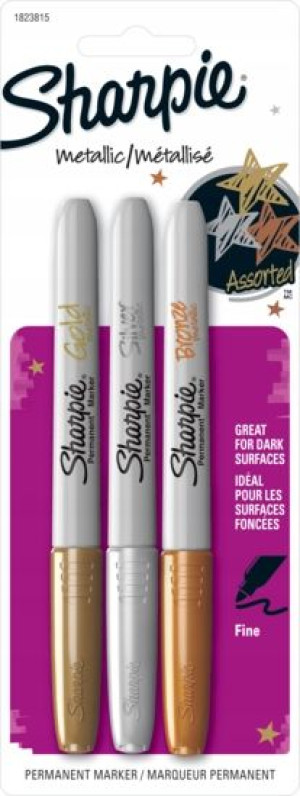 Sharpie Marker Metaliczny Fine zestaw 3 szt