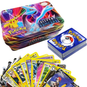 POKEMON Kolekcjonerskie Karty Silver Tempest Metal Box 42szt