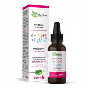 Witaminy A + D3+ E + K2Mk7 Krople 30ml Ekamedica